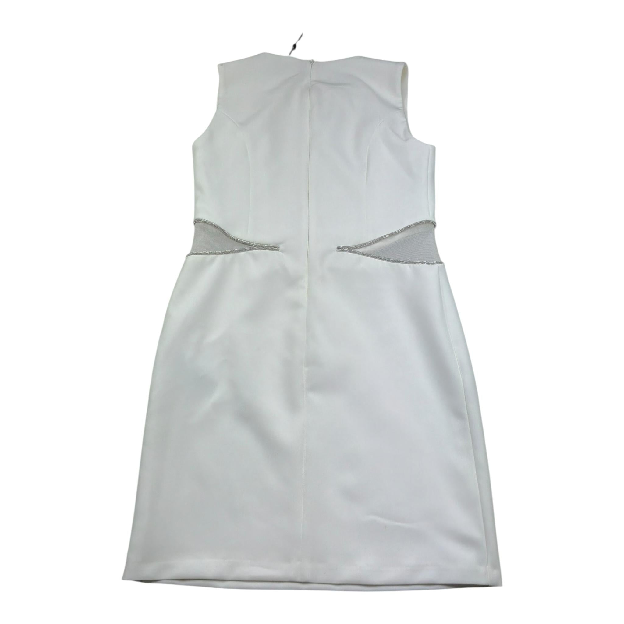 Fun & Fun Abito Giromanica Tinta Unita per Bambina FNCJDR00981X BIANCO FUN & FUN 