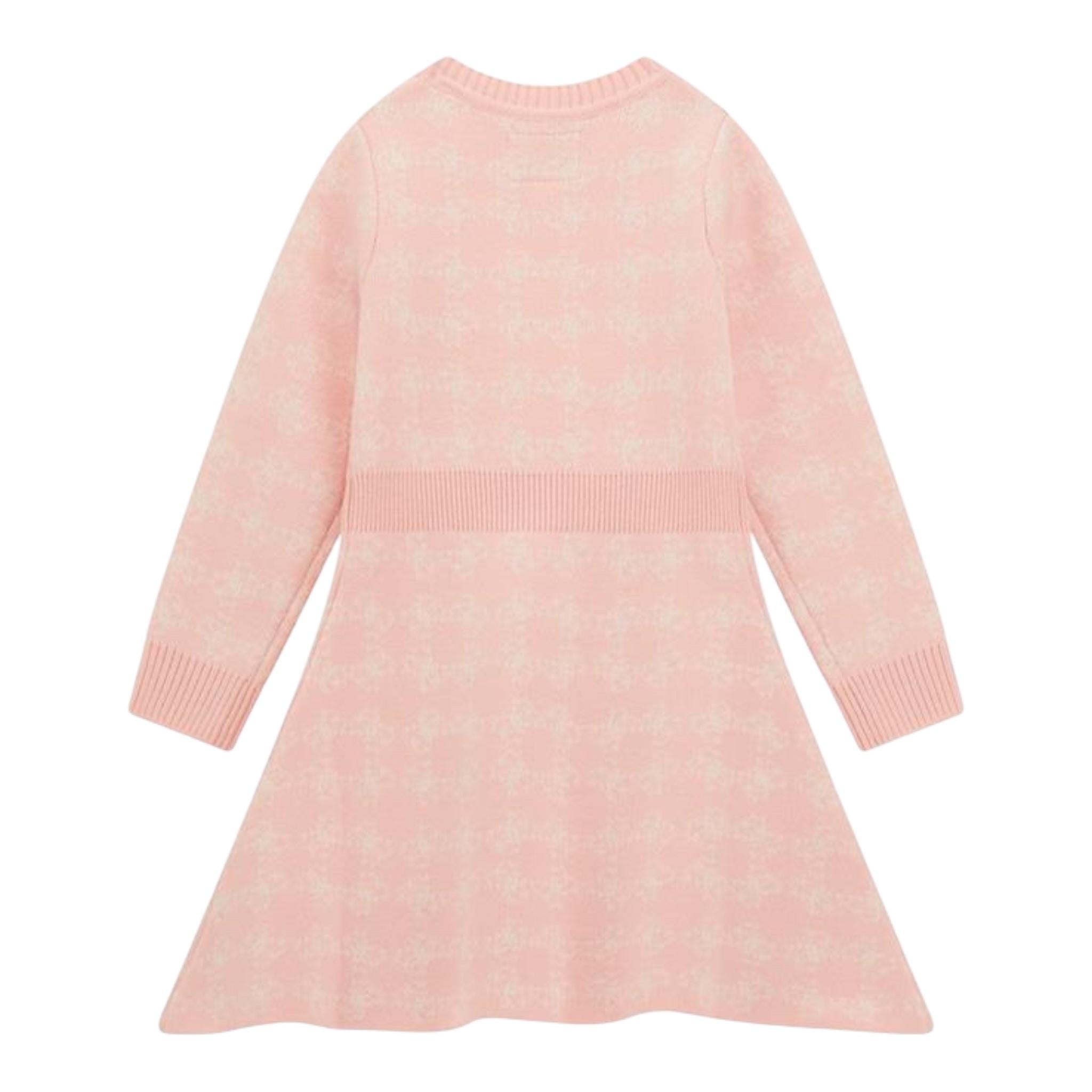 GUESS abito girocollo tinta unita logato Rosa per Bambina K4BK20Z3K10 ROSA GUESS 