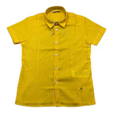 Manuel Ritz Yellow Solid Color Half Sleeve Shirt For Boys