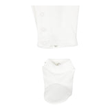 MOSCHINO tutina tinta unita manica lunga con stampa orso Bianco per Neonato MMY066 BIANCO MOSCHINO 