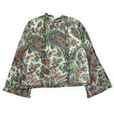 Etro Long Sleeve Shirt Multicolor Fantasy Print For Girls