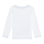 GUESS shirt girocollo tinta unita con stampa in contrasto Bianco per Bambino N4BI14I3Z14 BIANCO GUESS 