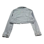 Please Giubbino In Denim Tinta Unita per Bambina JB11012G73 AZZURRO PLEASE 