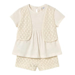 Mayoral Completo 2 Pezzi T-Shirt-Short per Neonata 1239X PANNA MAYORAL 