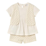 Mayoral Completo 2 Pezzi T-Shirt-Short per Neonata 1239X PANNA MAYORAL 