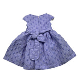 Marlu' Solid Color Lilac Half Sleeve Dress For Baby Girl
