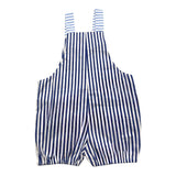 Ilfarobimbi Plain Dungarees With White Check Pattern For Girls