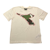 Diadora Crew Neck T-Shirt Solid Color With Contrast Logo Print Cream For Boys