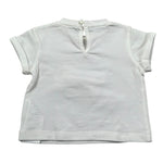 M+E' T-Shirt Girocollo tinta unita con Stampa Panna per Bambina UE1857J PANNA M+E' 