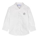 Trussardi Long Sleeve Shirt Solid Color White For Boys