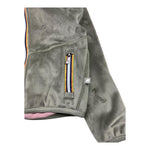 K-WAY felpa tinta unita con zip e cappuccio reversibile Verde per Bambina K8141FW VERDE K-WAY 