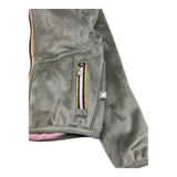 K-WAY felpa tinta unita con zip e cappuccio reversibile Verde per Bambina K8141FW VERDE K-WAY 