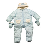 NANAN eskimo tinta unita con cappuccio Azzurro per Neonato I2351706A AZZURRO NANAN 