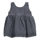 PLAY UP abito in denim tinta unita con bottoni Nero per Bambina PA022AP11457J NERO PLAY UP 