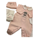 BARCELLINO completo personalizzato con nome 6 pezzi Rosa per Neonata COMBRCRA ROSA BARCELLINO 