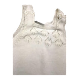 Wedoble Plain Cream Sleeveless Romper For Newborn