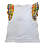 Nanan Multicolor White Strapless Sleeveless Tank Top for Girls
