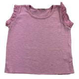 Babe &amp; Tess Solid Color Crew Neck Pink Tank Top For Baby Girl