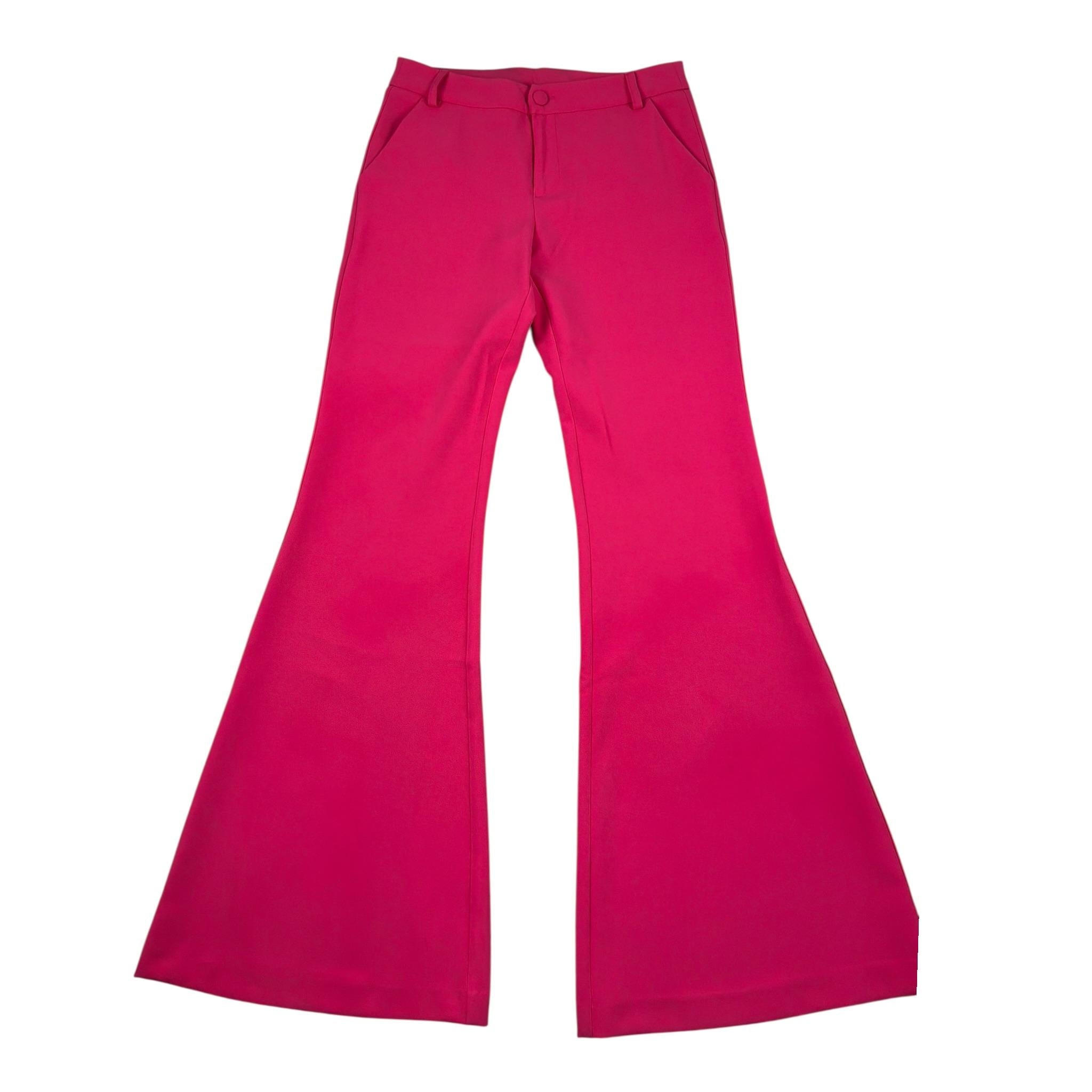 Fun & Fun Pantalone Tinta Unita Modello A Zampa per Bambina FNCJPT01018X FUXIA FUN & FUN 