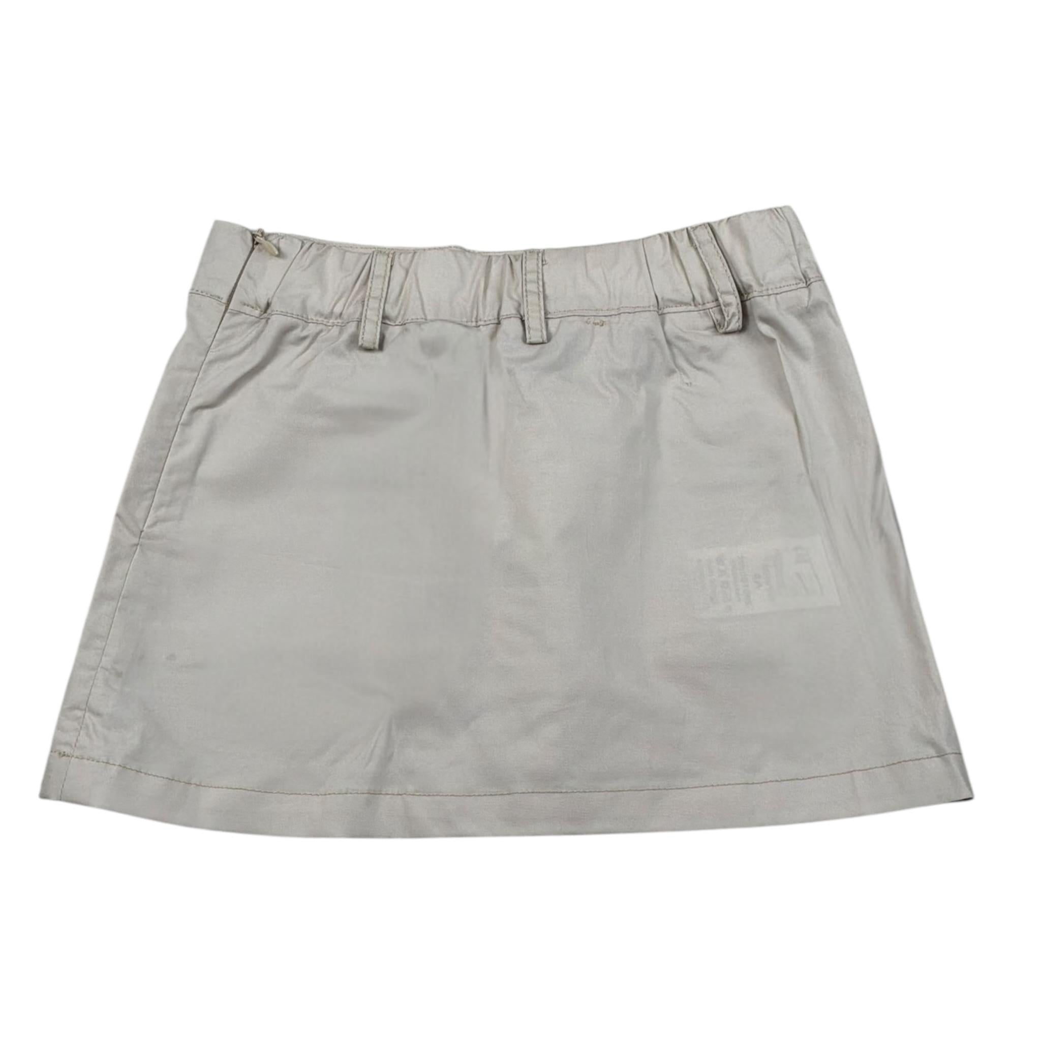 Manila Grace Gonna Tinta Unita con Tasconi per Bambina 312GMBS25X BEIGE MANILA GRACE 