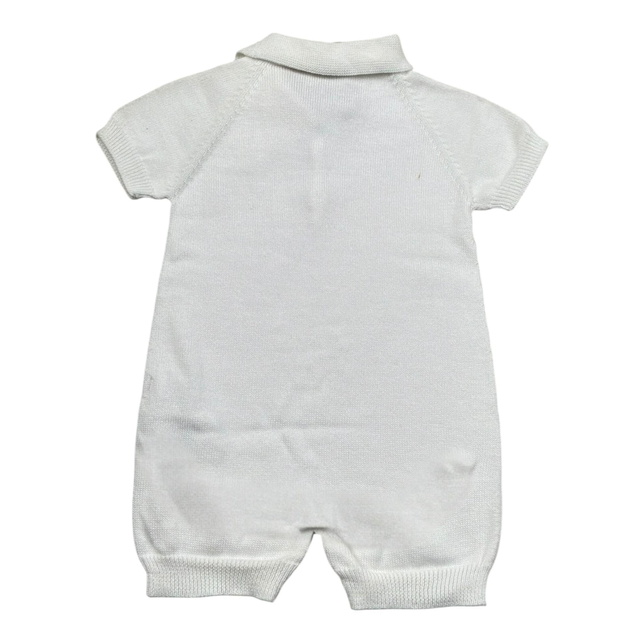 Wedoble Pagliaccetto Mezza Manica Tinta Unita per Neonato V2404305D BIANCO WEDOBLE 