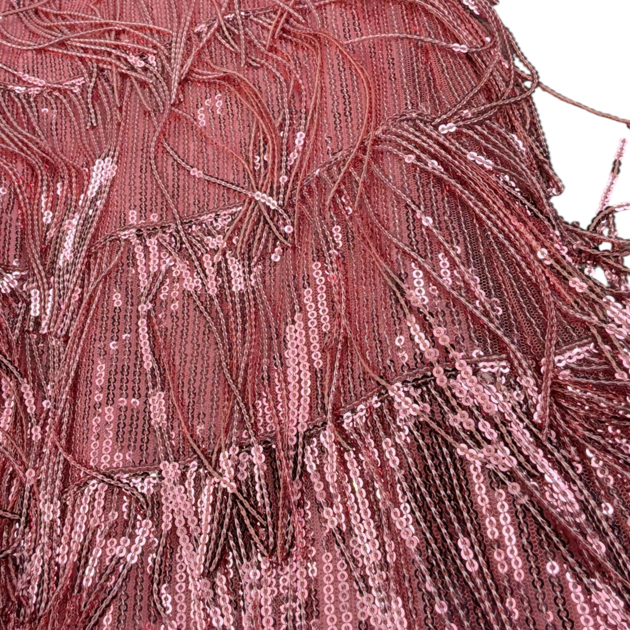 Please Abito Tinta Unita con Paillettes per Bambina AB48390G73 ROSA PLEASE 