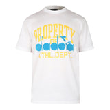 Diadora Crew Neck T-Shirt Solid Color With Print White For Boys