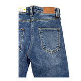 Losan Jeans Solid Color with Adjustable Waistband Blue for Boys
