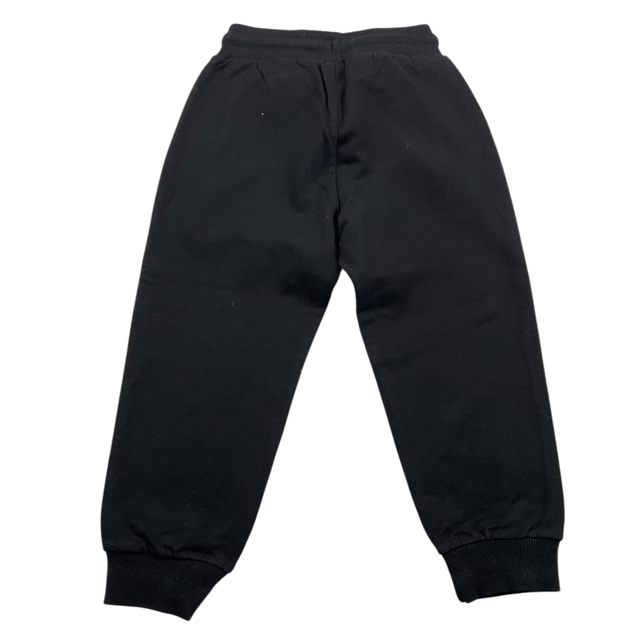 SHOE pantalone tuta tinta unita con stampa in contrasto Nero per Bambino PNTSH NERO SHOE 