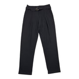 Alice Pi Solid Color Pants with Black Belt for Girls