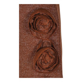 FUN & FUN gonna tinta unita lurex con rose Marrone per Bambina FCJSK00970 MARRONE FUN & FUN 