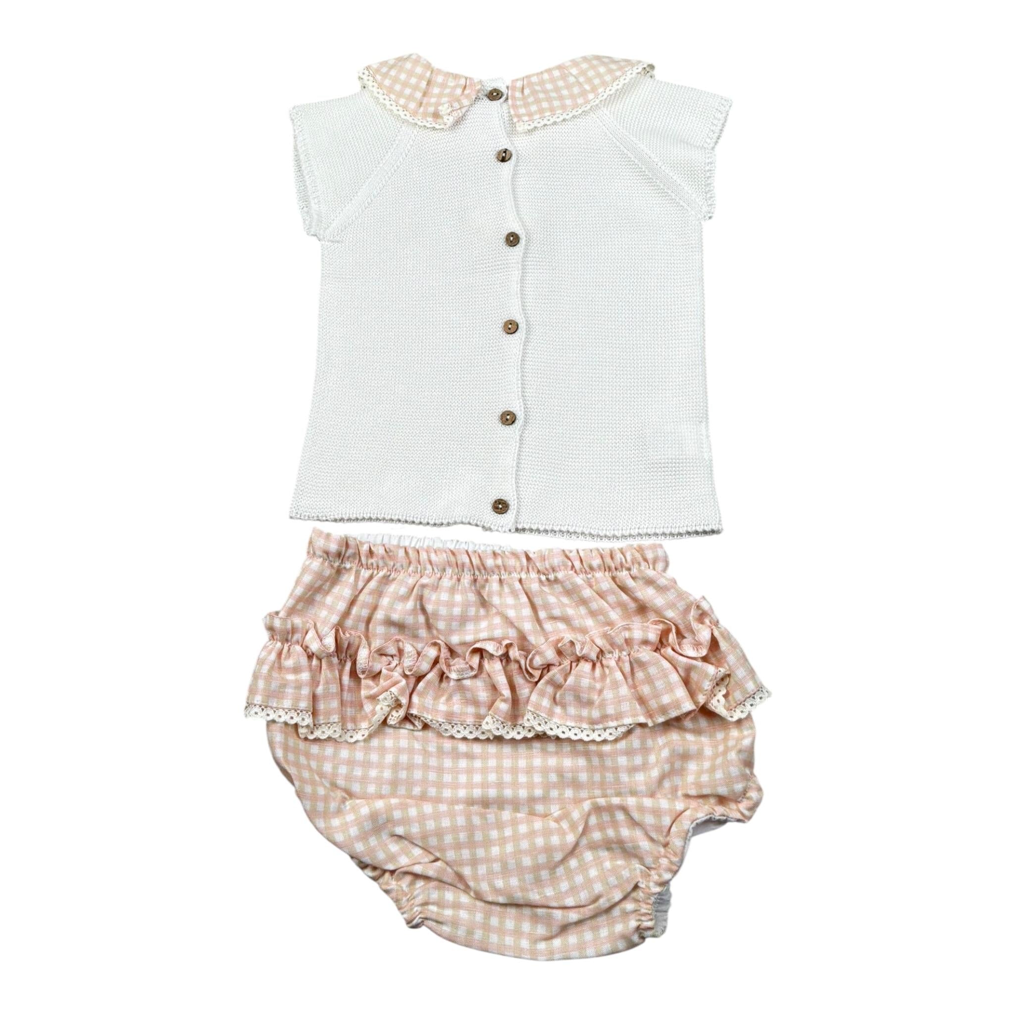 Pangasa Completo 2 Pezzi T-Shirt-Coulotte per Neonata 2531300 BIANCO PANGASA 