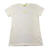 Freddy Solid Color Crew Neck T-Shirt with Glitter Print White for Girls
