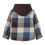 NAME.IT camicia manica lunga fantasia quadri con cappuccio Multicolor per Bambino 13237393 MULTICOLOR NAME.IT 