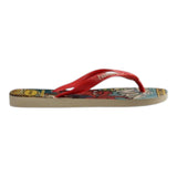 Havaianas Flip Flops Solid Color With Red Spiderman Pattern For Boys