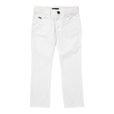 Emporio Armani Pantalone Tinta Unita con Logo per Bambino 8N4J066 BIANCO EMPORIO ARMANI 