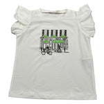 Liu Jo T-Shirt Girocollo Tinta Unita con Stampe per Bambina KA5084X BIANCO LIU JO 
