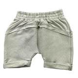 Bamboom+Babies Solid Color Bermuda Shorts With Fake Buttons And Elastic Waist Sand For Newborn