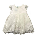 Abel &amp; Lula Solid Color Sleeveless Dress With Tulle And White Embroidery For Baby Girl