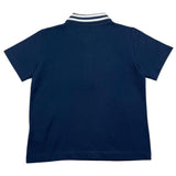 Etro Polo Half Sleeve Solid Color With Contrast Collar Blue For Boys
