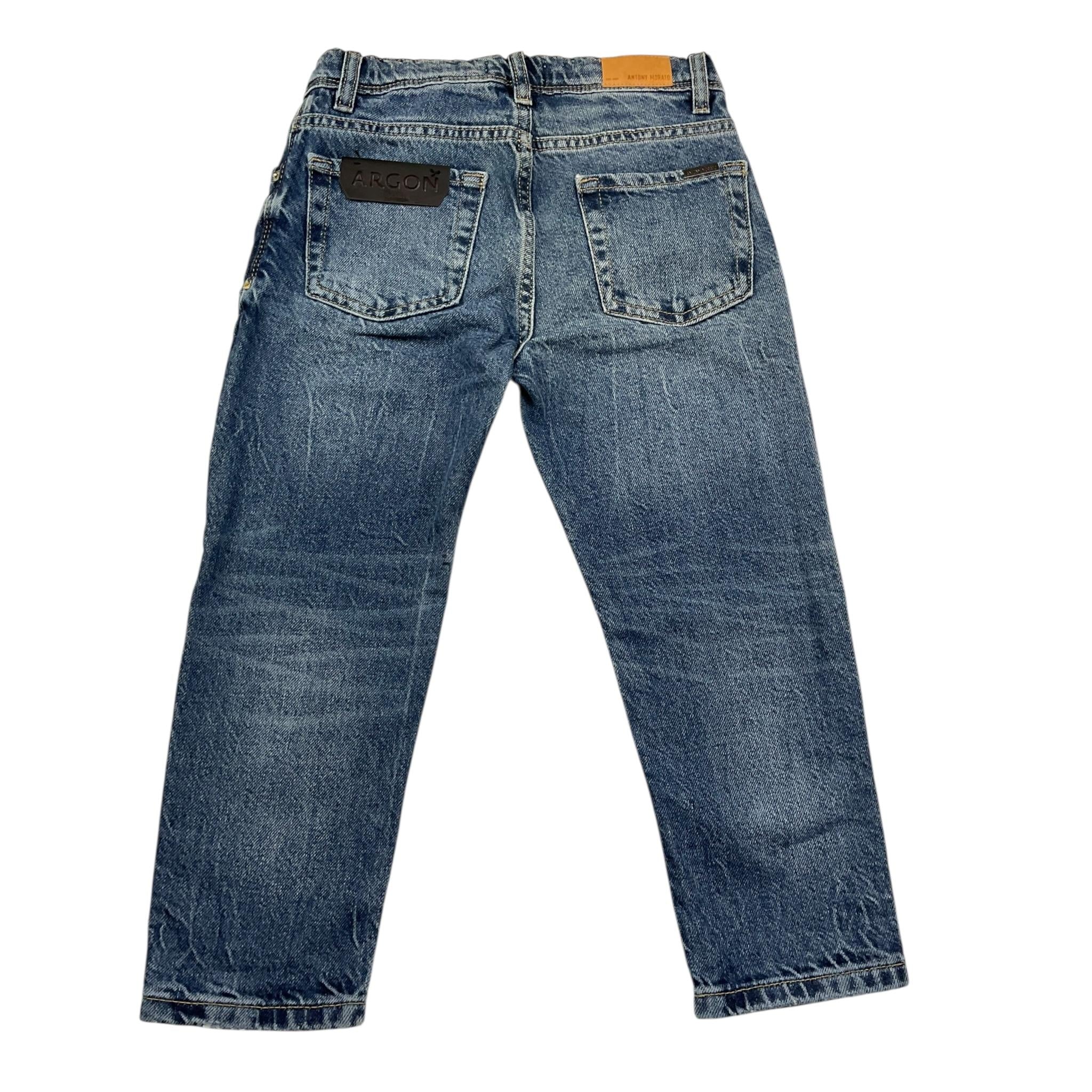 Antony Morato Jeans Tinta Unita con Girovita Regolabile per Bambino MKDT00066 BLU ANTONY MORATO 