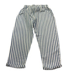 Petit Indi Pantalone Tinta Unita con Fantasia A Righe per Bambino SS25BK8238 AZZURRO PETIT INDI 