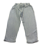 Petit Indi Pantalone Tinta Unita con Fantasia A Righe per Bambino SS25BK8238 AZZURRO PETIT INDI 