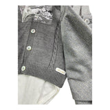 BARCELLINO completo 4 pezzi camicia-cardigan-papillon-pantalone con bretelle Grigio per Neonata 115910 GRIGIO BARCELLINO 