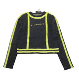 MARC ELLIS maglia tinta unita girocollo con stampa Nero per Bambina JMJSW00183 NERO MARC ELLIS 