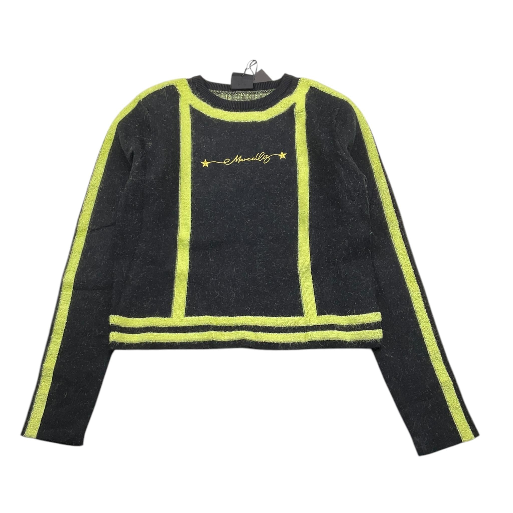 MARC ELLIS maglia tinta unita girocollo con stampa Nero per Bambina JMJSW00183 NERO MARC ELLIS 