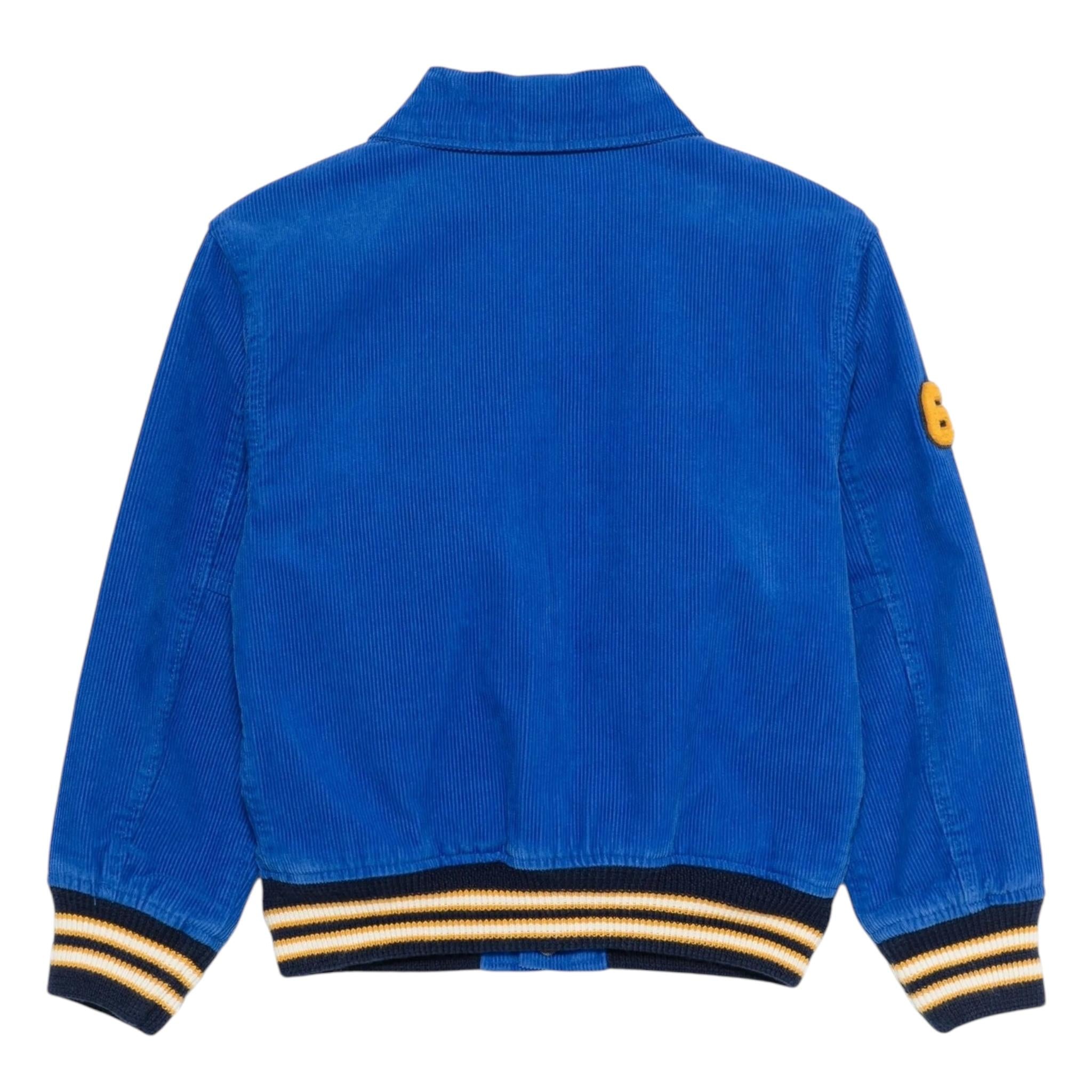 RALPH LAUREN giubbino tinta unita con bottoni e stampa in contrasto Blu per Bambino 323947660001 BLU RALPH LAUREN 