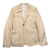 Daniele Alessandrini Beige Single Breasted Solid Color Jacket For Boys