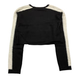 LIU JO maglia gircollo tinta unita cn profili maniche in contrasto Nero per Bambina GF4135MXX NERO LIU JO 