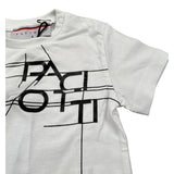 Cesare Paciotti T-Shirt Girocollo tinta unita con Stampa Bianco per Bambino TSP5165BXXX BIANCO CESARE PACIOTTI 